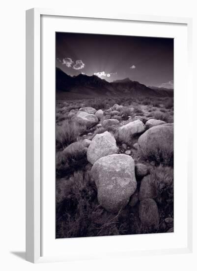Eastern Sierra Sundown California BW-Steve Gadomski-Framed Photographic Print