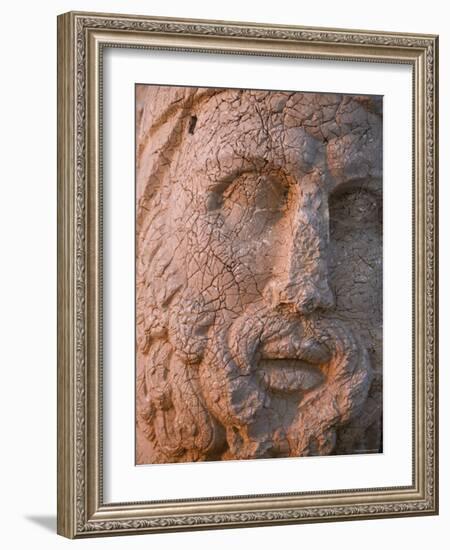 Eastern Turkey, Adiyaman, Nemrut Dagi National Park, West Terrace, Colossal Head of Hercules-Jane Sweeney-Framed Photographic Print