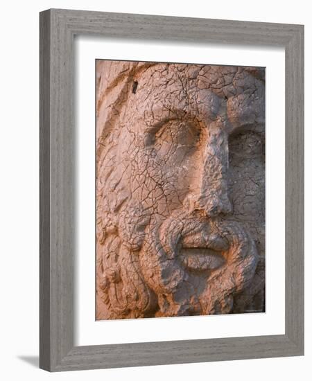 Eastern Turkey, Adiyaman, Nemrut Dagi National Park, West Terrace, Colossal Head of Hercules-Jane Sweeney-Framed Photographic Print