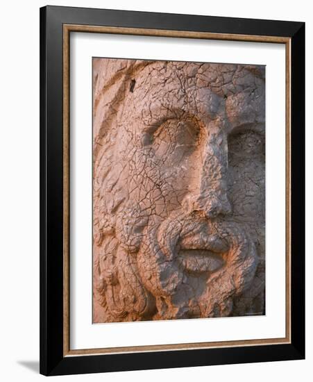 Eastern Turkey, Adiyaman, Nemrut Dagi National Park, West Terrace, Colossal Head of Hercules-Jane Sweeney-Framed Photographic Print