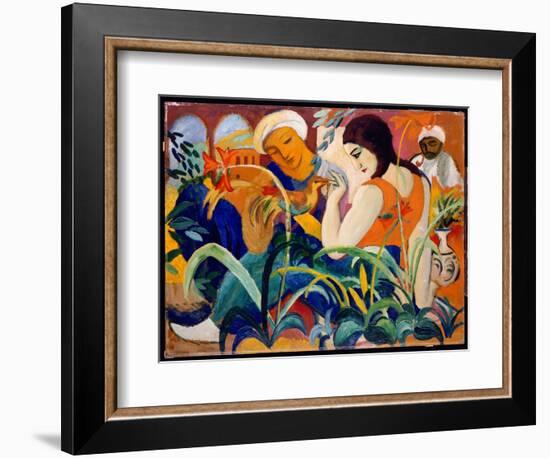 Eastern Women, 1912 (Oil on Board)-August Macke-Framed Giclee Print