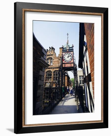 Eastgate Clock, Chester, Cheshire, England, United Kingdom-Peter Scholey-Framed Photographic Print