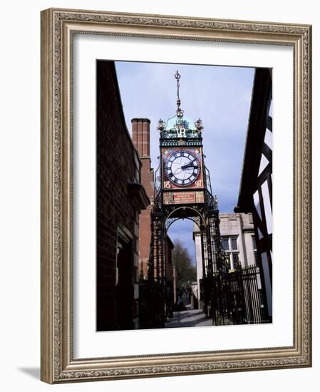 Eastgate Clock, Chester, Cheshire, England, United Kingdom-David Hunter-Framed Photographic Print