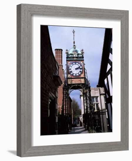 Eastgate Clock, Chester, Cheshire, England, United Kingdom-David Hunter-Framed Photographic Print