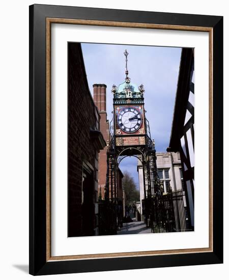 Eastgate Clock, Chester, Cheshire, England, United Kingdom-David Hunter-Framed Photographic Print