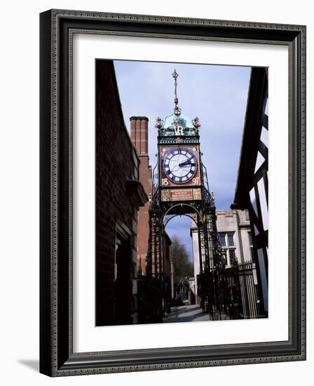 Eastgate Clock, Chester, Cheshire, England, United Kingdom-David Hunter-Framed Photographic Print