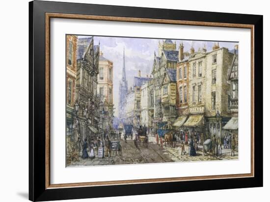 Eastgate Street, Chester, c.1895-John Sutton-Framed Giclee Print