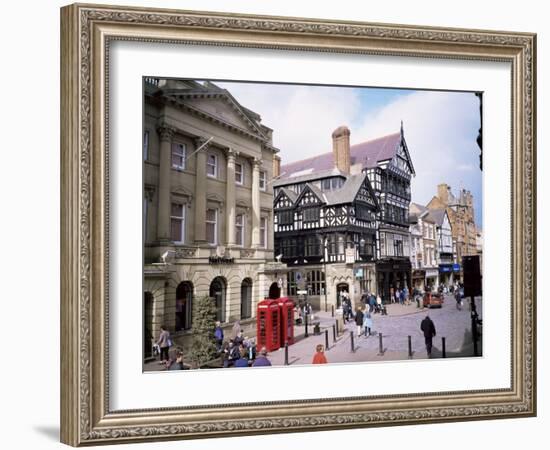 Eastgate Street, Chester, Cheshire, England, United Kingdom-David Hunter-Framed Photographic Print