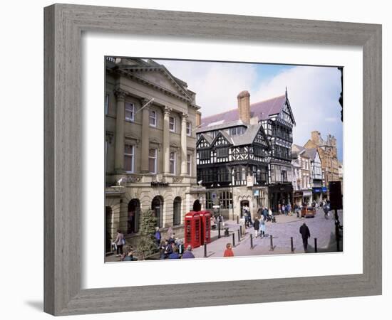 Eastgate Street, Chester, Cheshire, England, United Kingdom-David Hunter-Framed Photographic Print