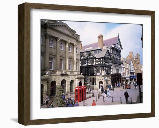 Eastgate Street, Chester, Cheshire, England, United Kingdom-David Hunter-Framed Photographic Print