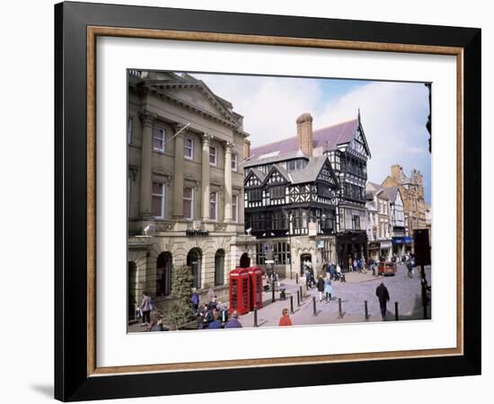 Eastgate Street, Chester, Cheshire, England, United Kingdom-David Hunter-Framed Photographic Print