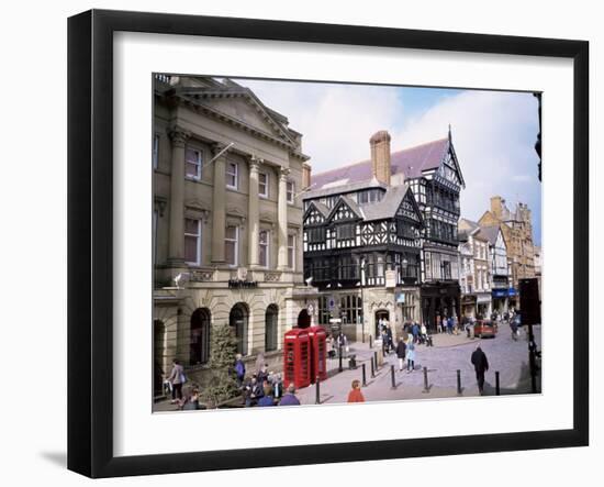 Eastgate Street, Chester, Cheshire, England, United Kingdom-David Hunter-Framed Photographic Print