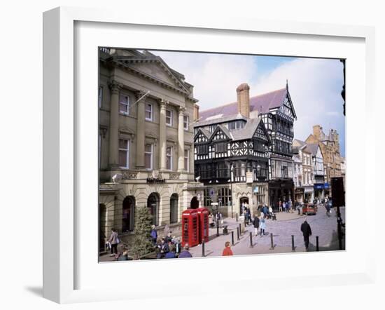 Eastgate Street, Chester, Cheshire, England, United Kingdom-David Hunter-Framed Photographic Print