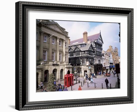 Eastgate Street, Chester, Cheshire, England, United Kingdom-David Hunter-Framed Photographic Print