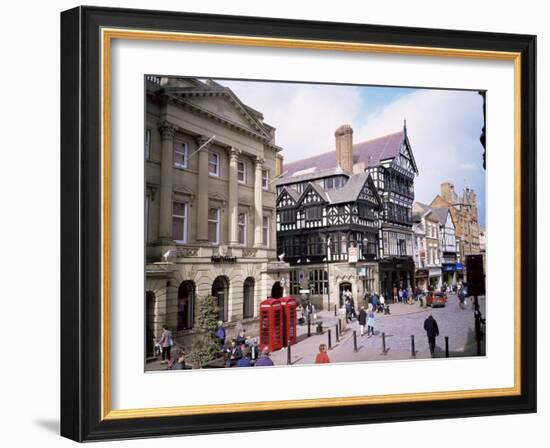 Eastgate Street, Chester, Cheshire, England, United Kingdom-David Hunter-Framed Photographic Print