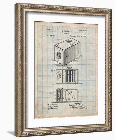 Eastman Vintage Camera Patent-Cole Borders-Framed Art Print