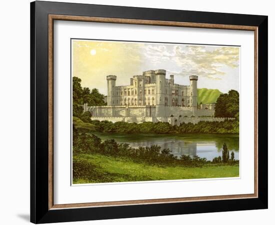 Eastnor Castle, Herefordshire, Home of Earl Somers, C1880-Benjamin Fawcett-Framed Giclee Print