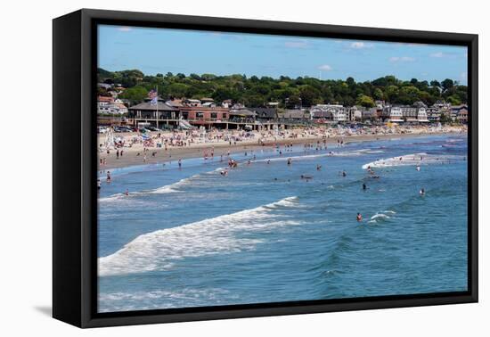 Easton's Beach Newport Rhode Island-null-Framed Stretched Canvas