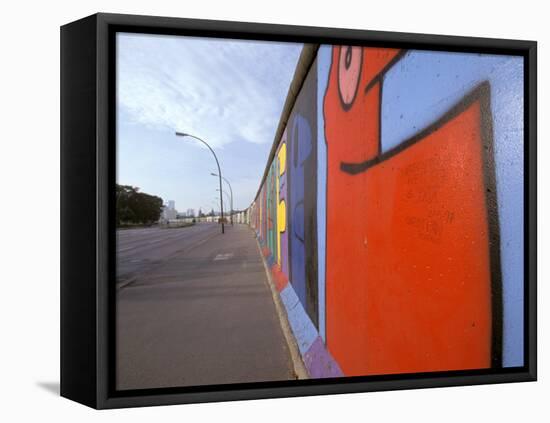 Eastside Art Gallery, Berlin Wall, Berlin, Germany-Walter Bibikow-Framed Premier Image Canvas