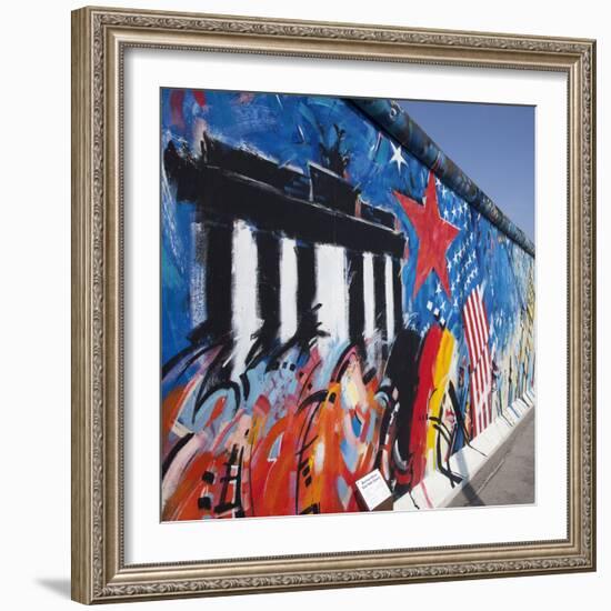 Eastside Gallery (Berlin Wall), Muhlenstrasse, Berlin, Germany-Jon Arnold-Framed Photographic Print