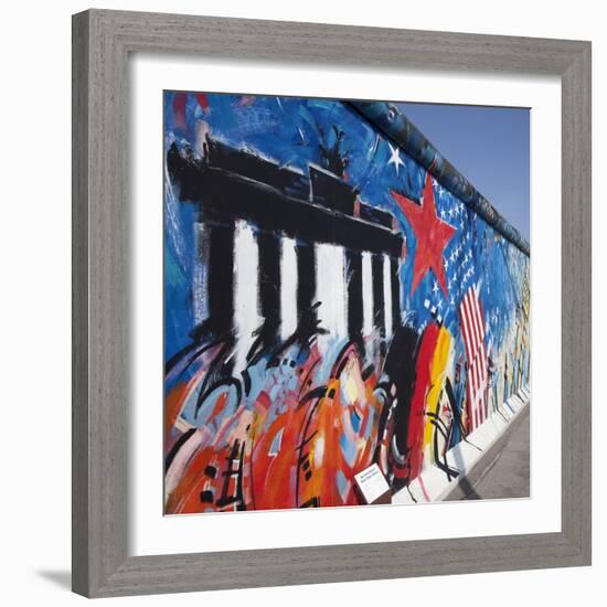 Eastside Gallery (Berlin Wall), Muhlenstrasse, Berlin, Germany-Jon Arnold-Framed Photographic Print