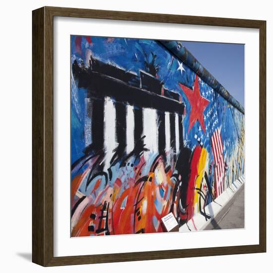 Eastside Gallery (Berlin Wall), Muhlenstrasse, Berlin, Germany-Jon Arnold-Framed Photographic Print