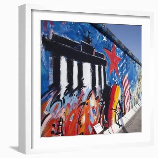 Eastside Gallery (Berlin Wall), Muhlenstrasse, Berlin, Germany-Jon Arnold-Framed Photographic Print