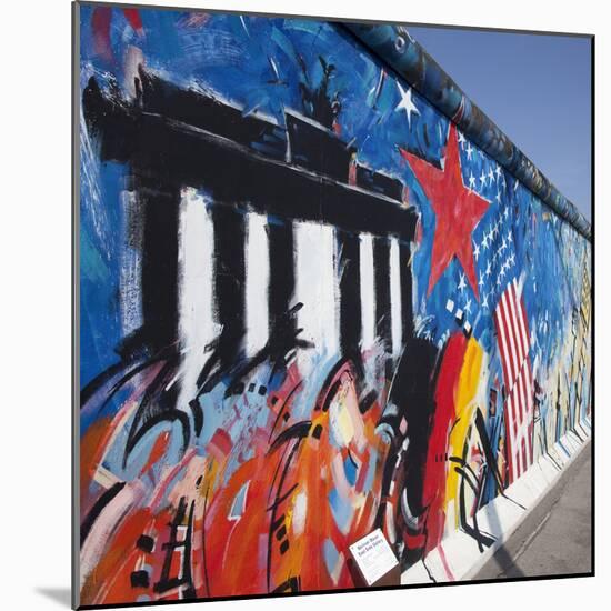 Eastside Gallery (Berlin Wall), Muhlenstrasse, Berlin, Germany-Jon Arnold-Mounted Photographic Print