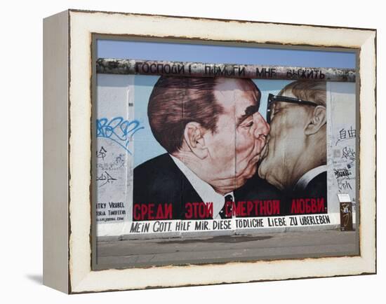 Eastside Gallery (Berlin Wall), Muhlenstrasse, Berlin, Germany-Jon Arnold-Framed Premier Image Canvas