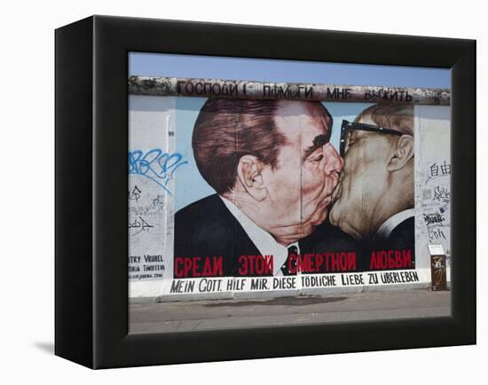 Eastside Gallery (Berlin Wall), Muhlenstrasse, Berlin, Germany-Jon Arnold-Framed Premier Image Canvas