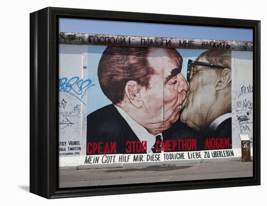 Eastside Gallery (Berlin Wall), Muhlenstrasse, Berlin, Germany-Jon Arnold-Framed Premier Image Canvas