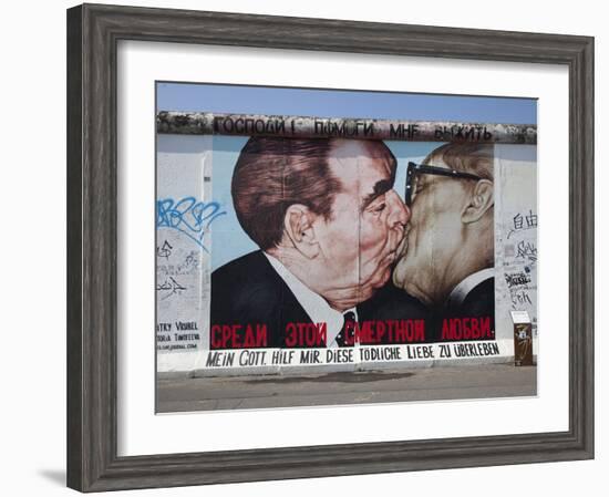 Eastside Gallery (Berlin Wall), Muhlenstrasse, Berlin, Germany-Jon Arnold-Framed Photographic Print