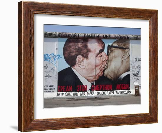 Eastside Gallery (Berlin Wall), Muhlenstrasse, Berlin, Germany-Jon Arnold-Framed Photographic Print