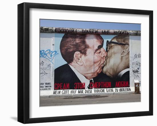 Eastside Gallery (Berlin Wall), Muhlenstrasse, Berlin, Germany-Jon Arnold-Framed Photographic Print