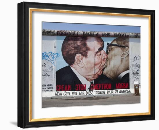 Eastside Gallery (Berlin Wall), Muhlenstrasse, Berlin, Germany-Jon Arnold-Framed Photographic Print