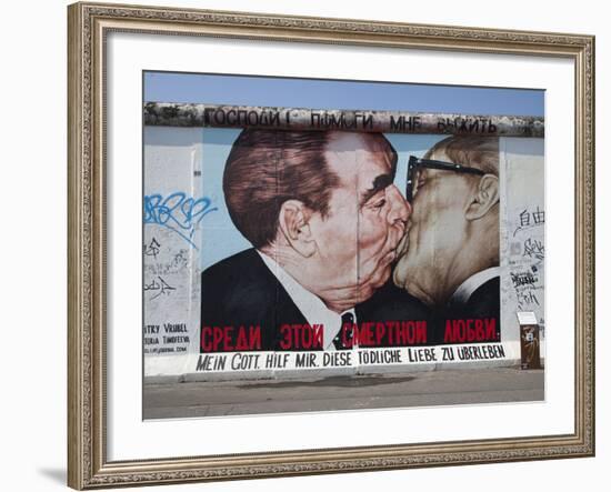 Eastside Gallery (Berlin Wall), Muhlenstrasse, Berlin, Germany-Jon Arnold-Framed Photographic Print