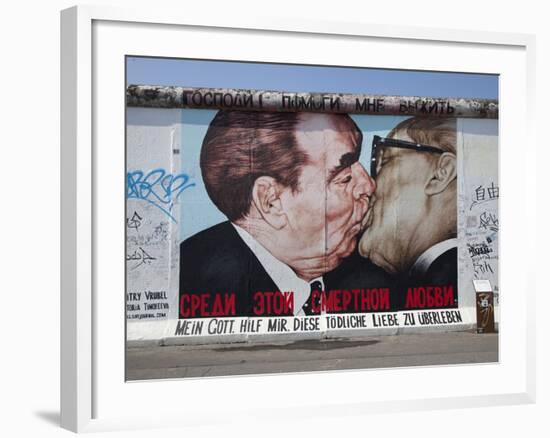 Eastside Gallery (Berlin Wall), Muhlenstrasse, Berlin, Germany-Jon Arnold-Framed Photographic Print