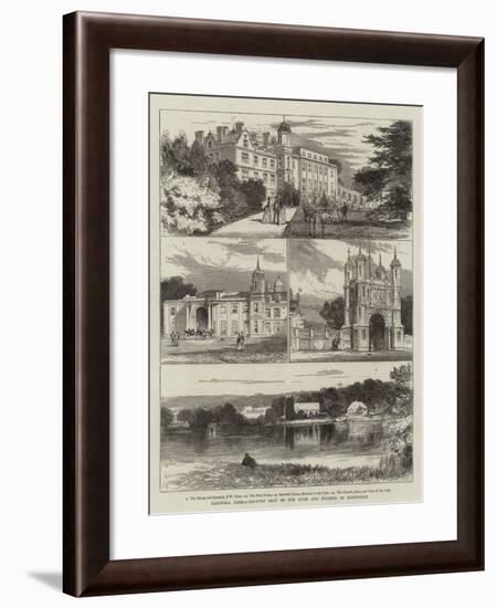 Eastwell Park, Country Seat of the Duke and Duchess of Edinburgh-Joseph Nash-Framed Giclee Print