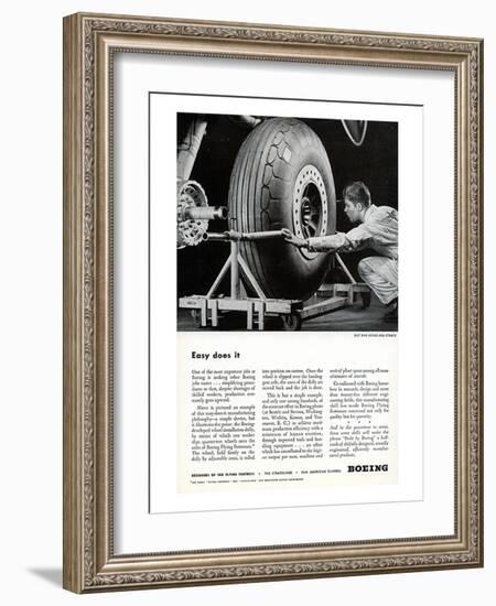 Easy Does It Boeing ad-null-Framed Art Print