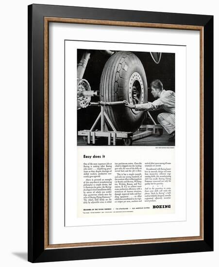 Easy Does It Boeing ad-null-Framed Art Print