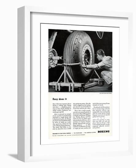 Easy Does It Boeing ad-null-Framed Art Print