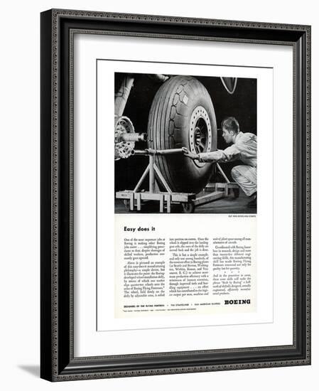 Easy Does It Boeing ad-null-Framed Art Print