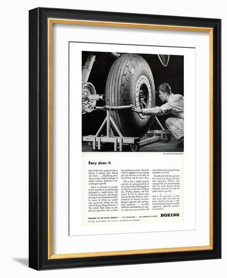 Easy Does It Boeing ad-null-Framed Art Print