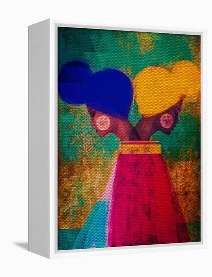 Easy Ease (Vibrant)-Erin K. Robinson-Framed Stretched Canvas