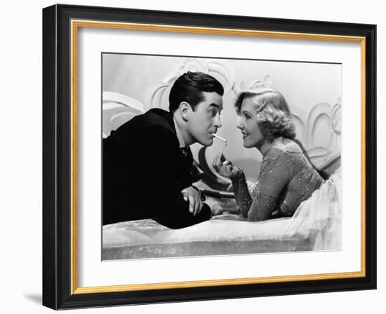 Easy Living, Ray Milland, Jean Arthur, 1937-null-Framed Photo