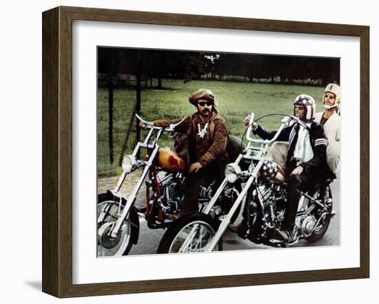 Easy Rider, Dennis Hopper, Peter Fonda, Jack Nicholson, 1969-null-Framed Premium Photographic Print