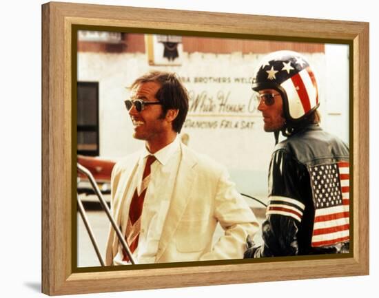 Easy Rider, Jack Nicholson, Peter Fonda, 1969-null-Framed Stretched Canvas