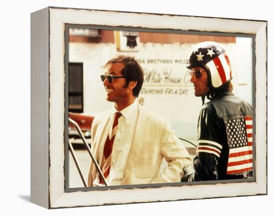 Easy Rider, Jack Nicholson, Peter Fonda, 1969-null-Framed Stretched Canvas