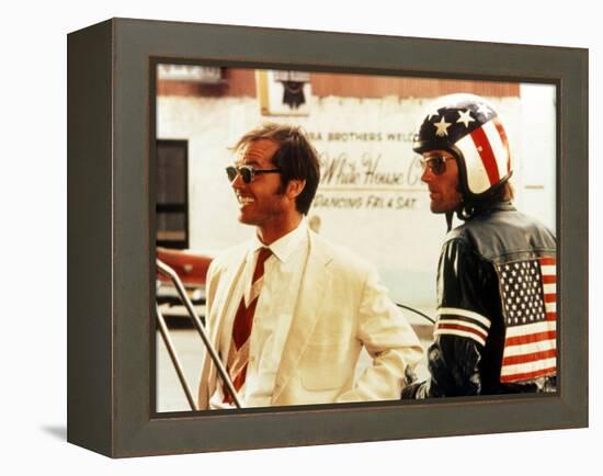 Easy Rider, Jack Nicholson, Peter Fonda, 1969-null-Framed Stretched Canvas