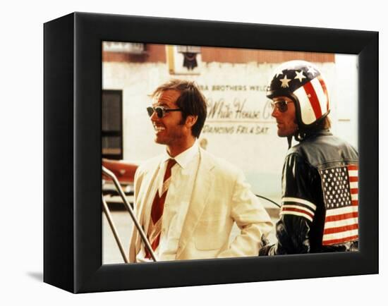 Easy Rider, Jack Nicholson, Peter Fonda, 1969-null-Framed Stretched Canvas